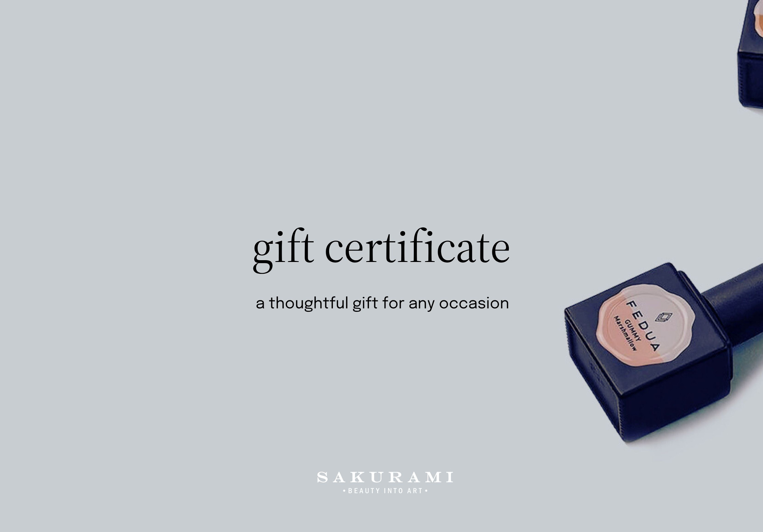 Gift certificates